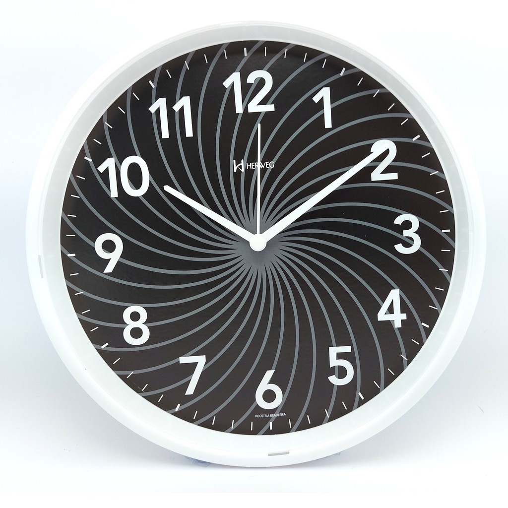 Relogio de Parede Herweg Sala Cozinha Quarto Lançamento em Oferta na Shopee