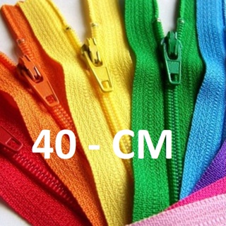 Zíper Nylon Fixo Fino 40cm - Kit 10 pçs em Oferta na Shopee