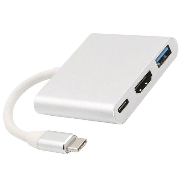 Adaptador USB-C Type-C Para HDMI, USB 3.0 e USB-C - Espelhamento de Tela e Modo DeX