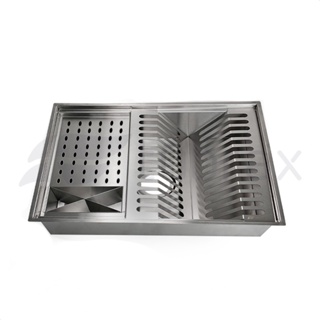 Canal Organizador Calha Cozinha Úmida 50x40 Aço Inox 304 c/ 3 Módulos 50x40 - Tubrax em Oferta na Shopee