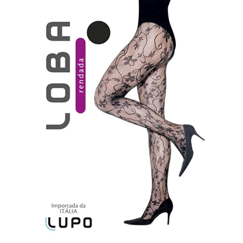 Meia Calça Arrastão Rendada Tatoo Sexy Loba P/eg