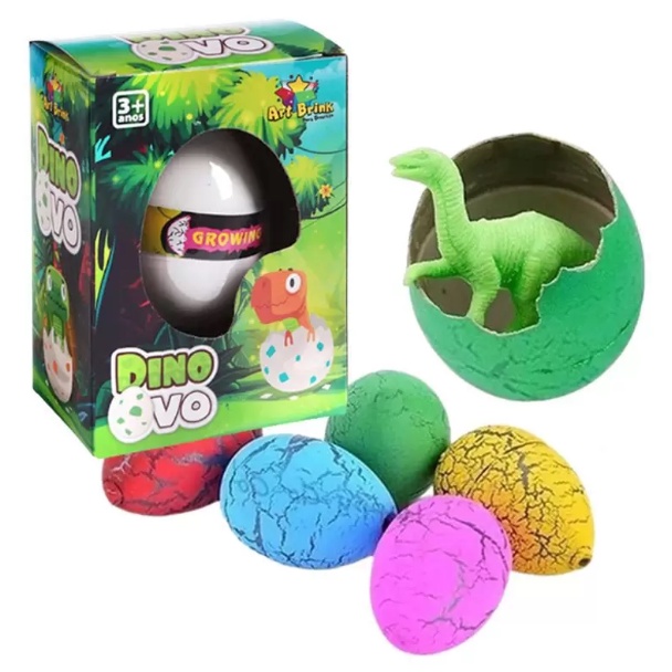 Brinquedo Ovo Dino Ovo Dinossauro Cresce Na Agua Sortido | Shopee Brasil