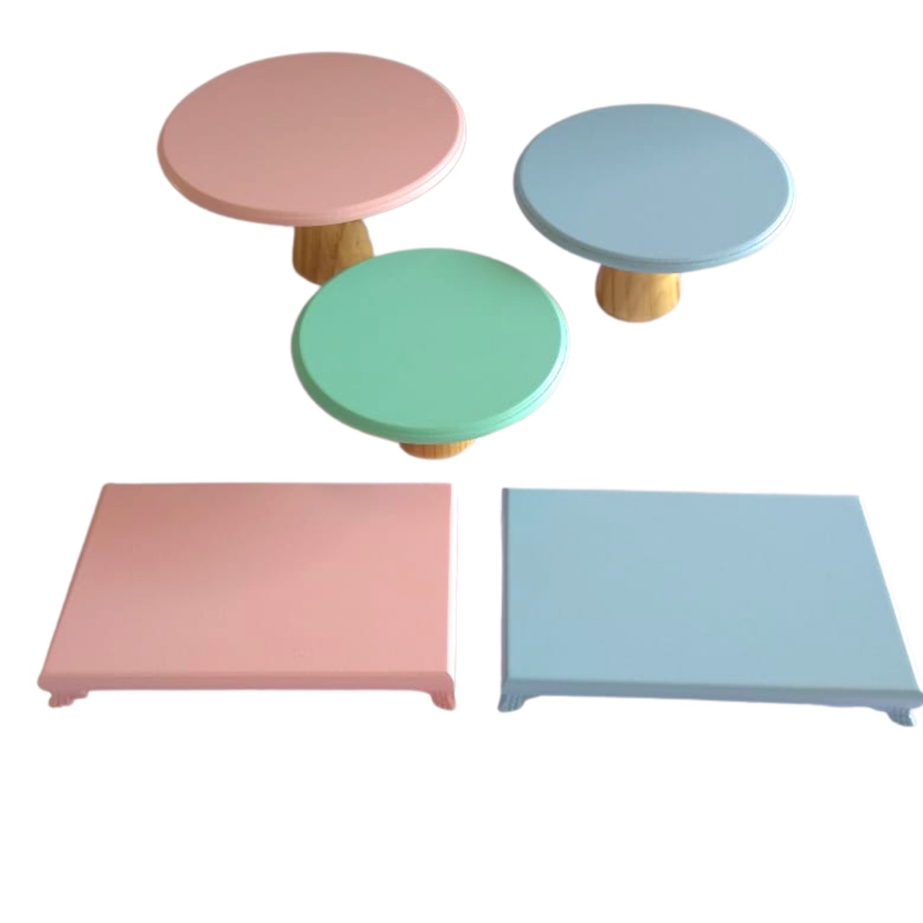 Kit Festa Trio Boleira Mais 2 Bandejas Porta Doce em Oferta na Shopee