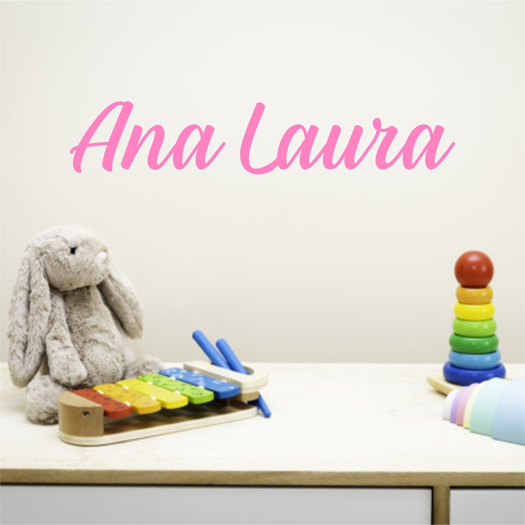 Adesivo de Parede Infantil - Nome Personalizado Menina ou Menino