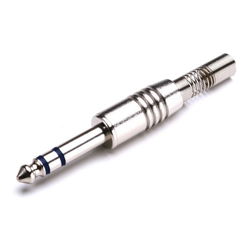 Plug P10 Estéreo Santo Ângelo P10 Ninja C/ Mola Niquelado em Oferta na Shopee