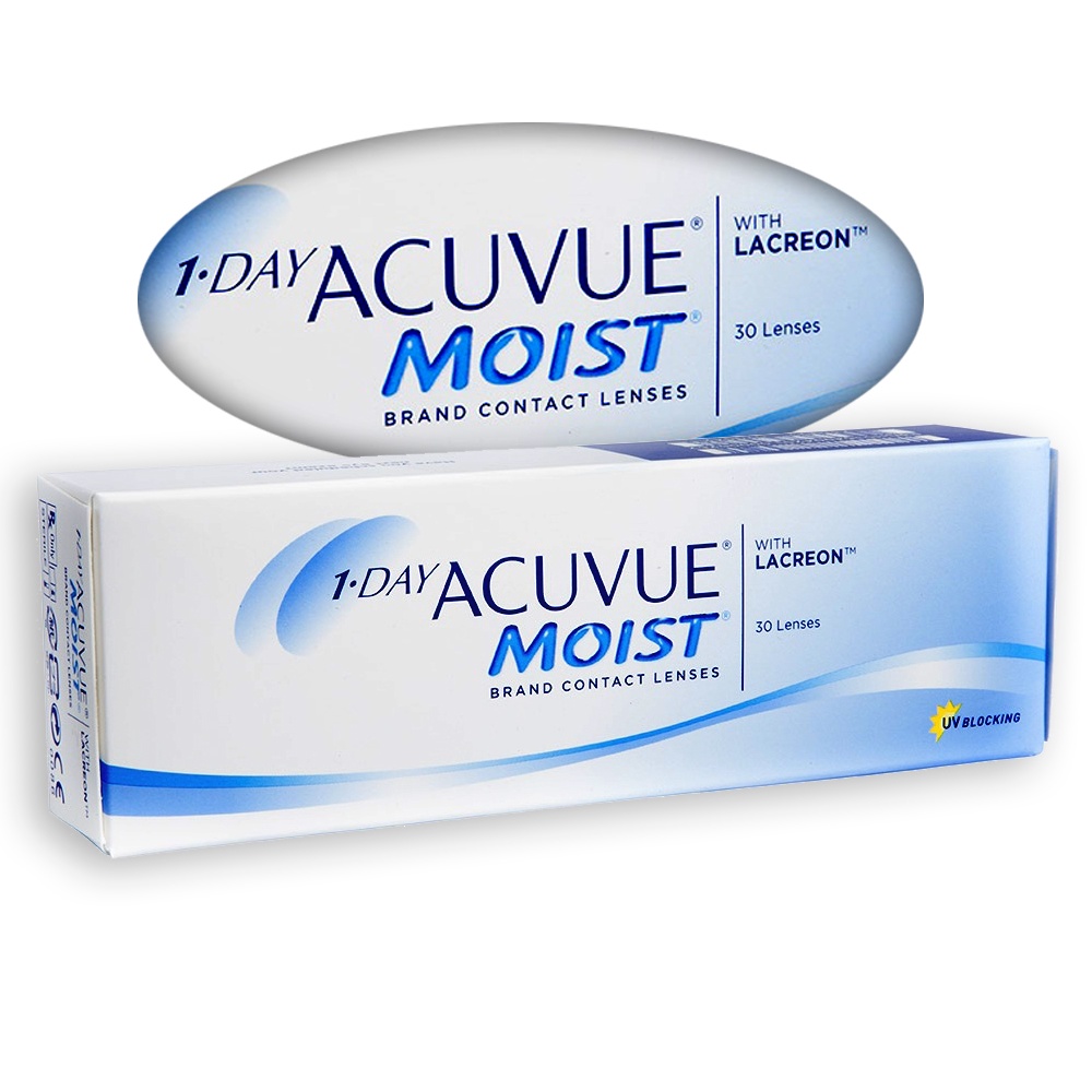 Lente De Contato Acuvue 1 Day Moist em Oferta na Shopee