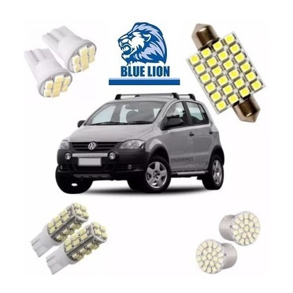 Led Pingo E Torpedo Crossfox 1º G Farolete Placa Teto Ré Kit