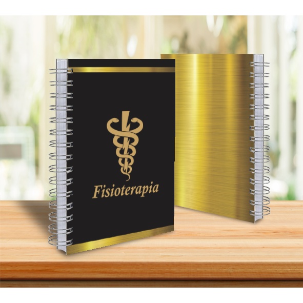 Caderno Profissão Fisioterapia A5 - 100 Folhas 15x21 (Tamanho Pequeno)  NÃO Personalizamos c/Nome em Oferta na Shopee