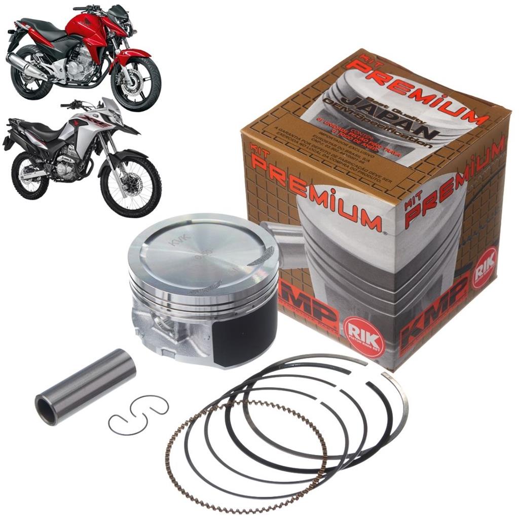 Kit Pistao com anel RIk Cb 300 Xre 300 1,00mm Kmp Premium em Oferta na Shopee