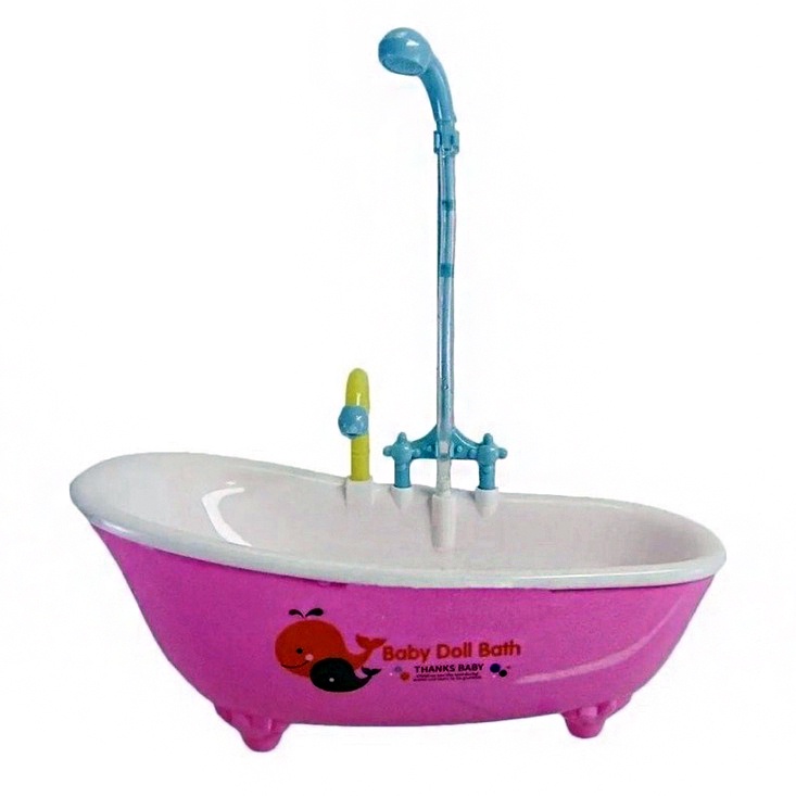 Banheira Para Boneca Com Chuveiro sai água de verdade