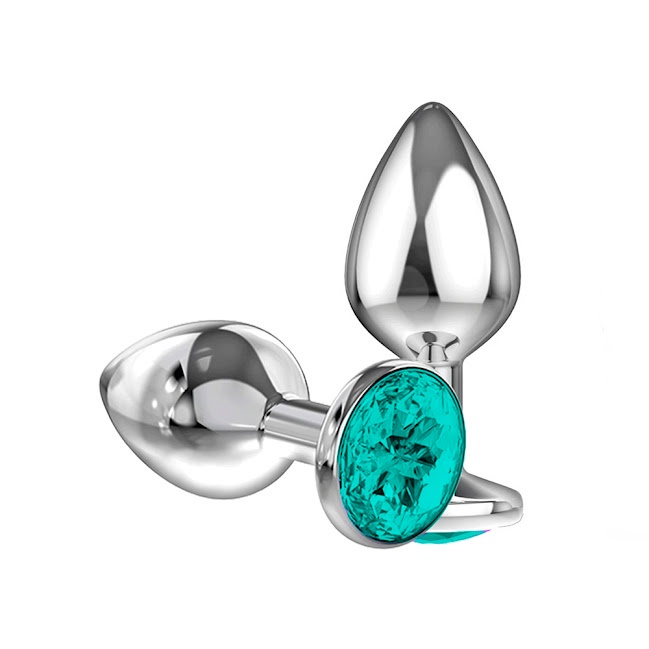 Plug Anal Pedra Jóia No Cú Inox TODOS OS TAMANHOS Sex Shop