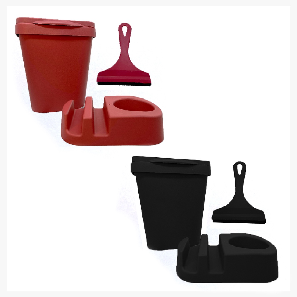 Conjunto Porta Detergente Rodo de Pia Lixeira Cozinha Area Gourmet Banheiro