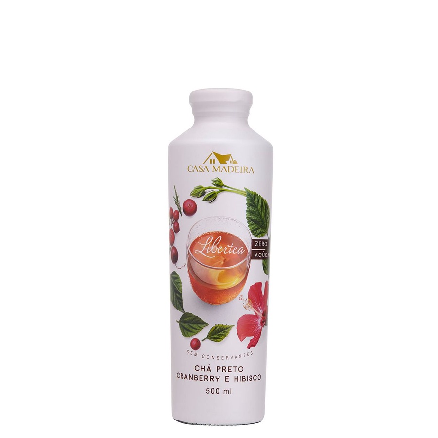 Chá Casa Madeira Preto Cranberry E Hibisco 500 Ml em Oferta na Shopee