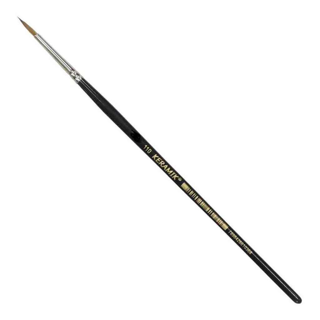 Pincel Filete 110 - 3/0 Pêlo Marta Keramik Liner em Oferta na Shopee