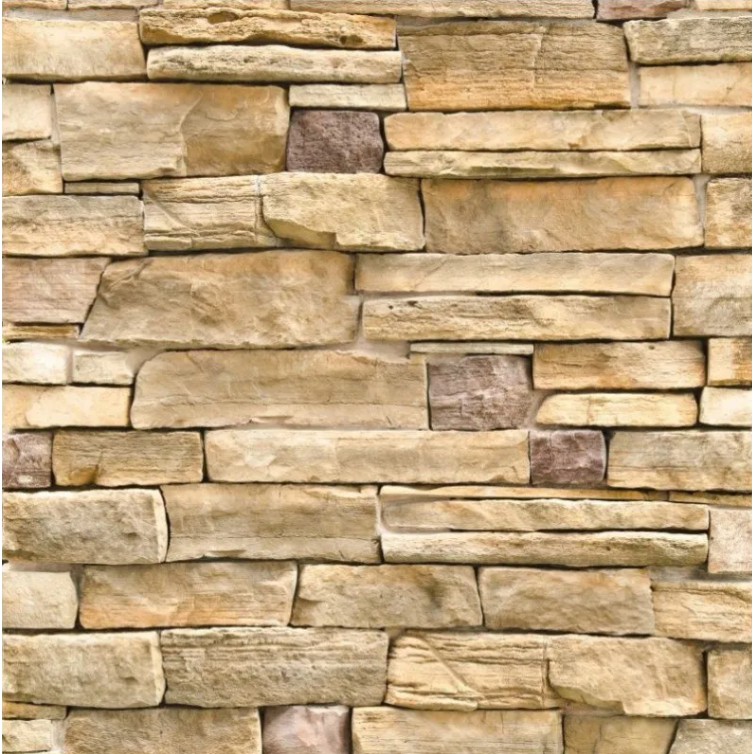 Papel De Parede 3d Canjiquinha Pedras Vinílico 3mx57cm PED14P