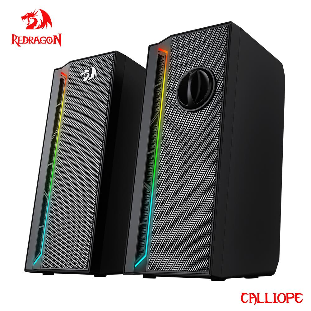 Redragon Calliope GS580 3.5mm aux 2.0 Música Estéreo Em Torno RGB Barra De Som Para Alto-Falantes De Jogos Computador Desktop PC Altifalantes