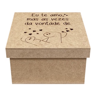 Caixa 15x15x10 Mdf Cru Tampa Sapato Meme Diversos Modelos em Oferta na Shopee