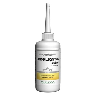Limpa Lágrimas 100ml Lavizoo Lágrimas Ácidas Cães E Gatos