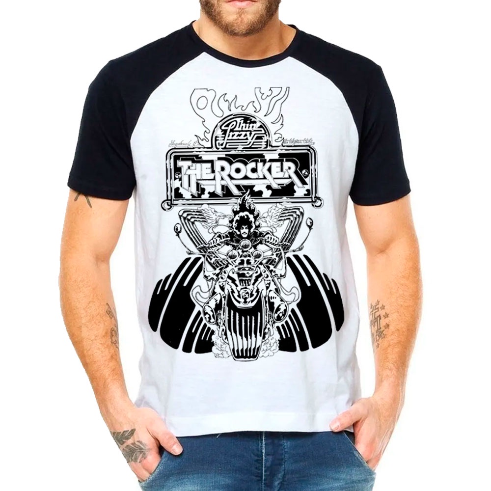 Camiseta camisa THIN LIZZY the rocker banda classico anos 70 masculino feminino