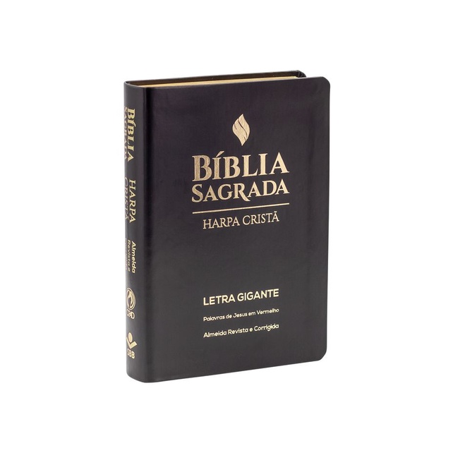 Bíblia Sagrada | Harpa Cristã | ARC | Letra Gigante | Palavras de Jesus em Vermelho | Preta