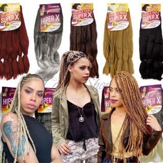 Jumbo Jumbão Tranças Box Braid MEGAX/HIPERX/SUPERX Fibra Especial 400g em Oferta na Shopee
