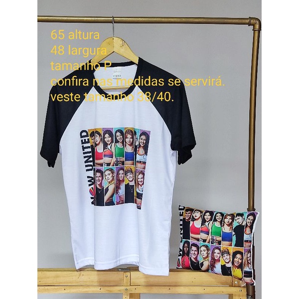 Camisa Personalizada tema festa NOW United tamanho P e almofadinha 30x25 cm/ medidas na foto