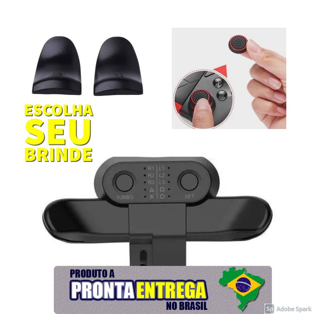 Strikepack Turbo rapid fire paddles ps4 botao adicional e extensor em Oferta na Shopee