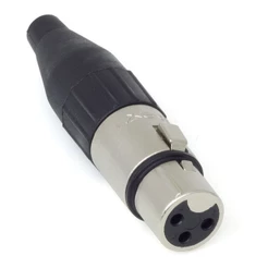 Conector Plug Santo Angelo Xlr Linha 3 Polos Femea Sa2x