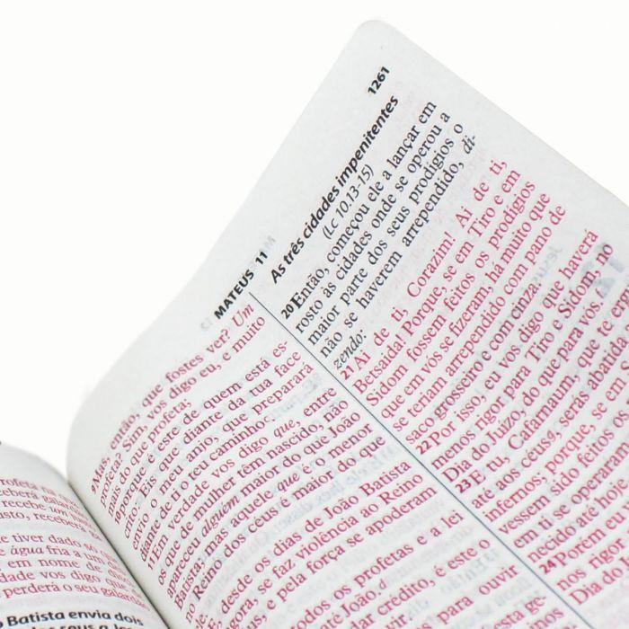 Bíblia Sagrada RC Letra Gigante Com Índice - Pink Flor