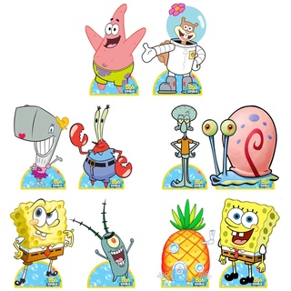 Bob Esponja Kit decoração de festa infantil - 10 Displays de 20cm Totens