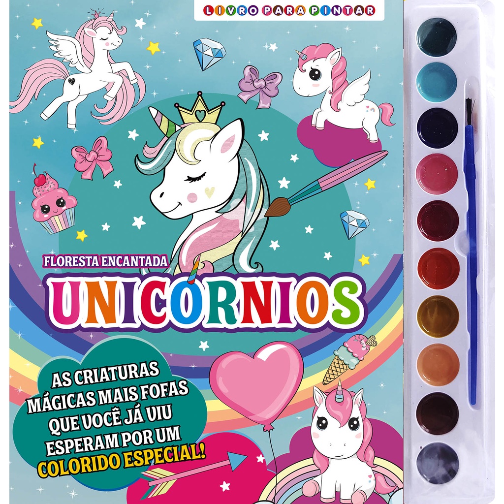 Floresta Encantada Livro para Pintar com Aquarela em Oferta na Shopee