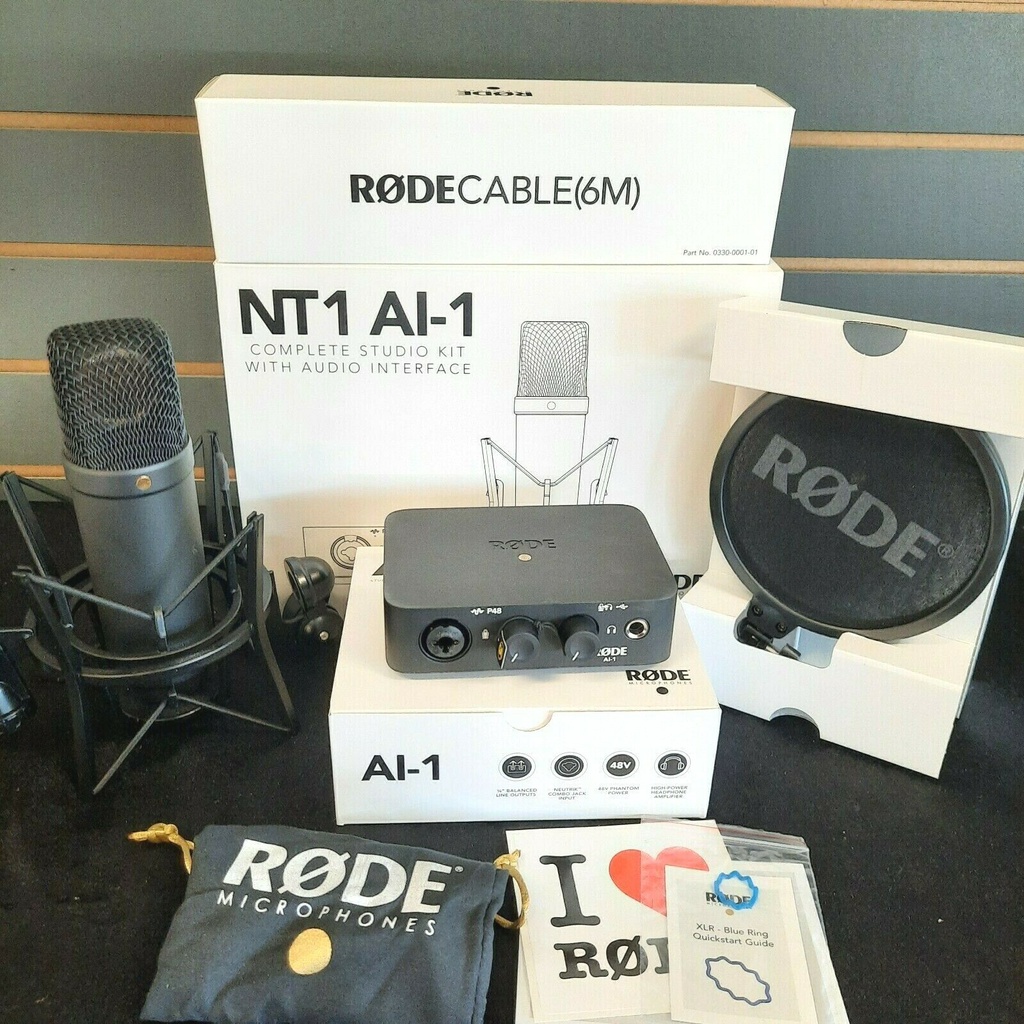 Rode Microphones Complete Studio Kit W/ NT1 Mic & AI-1 Interface