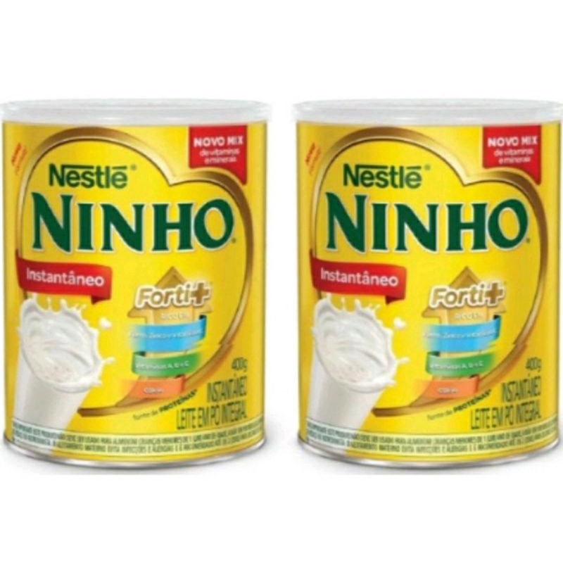 Leite Em Pó Integral Forti+ Ninho 380g Kit com 2 Latas