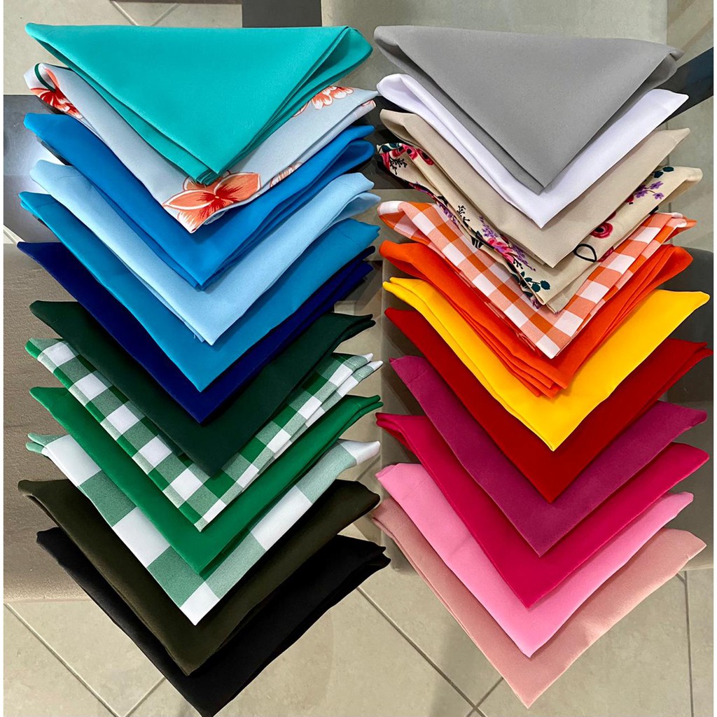 KIT COM 2, ou 6: Guardanapo de tecido  DIVERSAS CORES