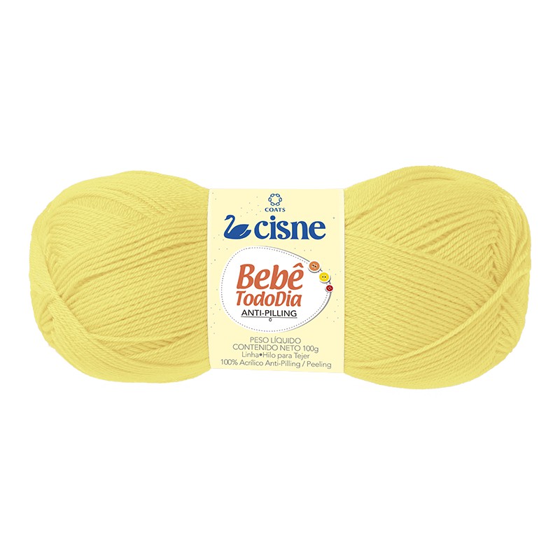 Lã Cisne Bebê Todo Dia 100gr - Kit 5 Cor 70123