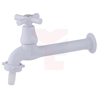 Torneira Cozinha Longa Tanque Pia C/ Bico18 Cm 1158 1/4 Volta C-31 Abs Branca