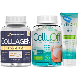 Colágeno Verisol Hialuron + Celluoff Anticelulite Cap + Gel Bodyaction