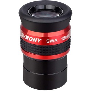 SVBONY SV154 Telescópio SWA 1,25 Polegadas 15mm 70 Graus Ocular De Ângulo Super Largo Com Óculos Twist Up Vermelho
