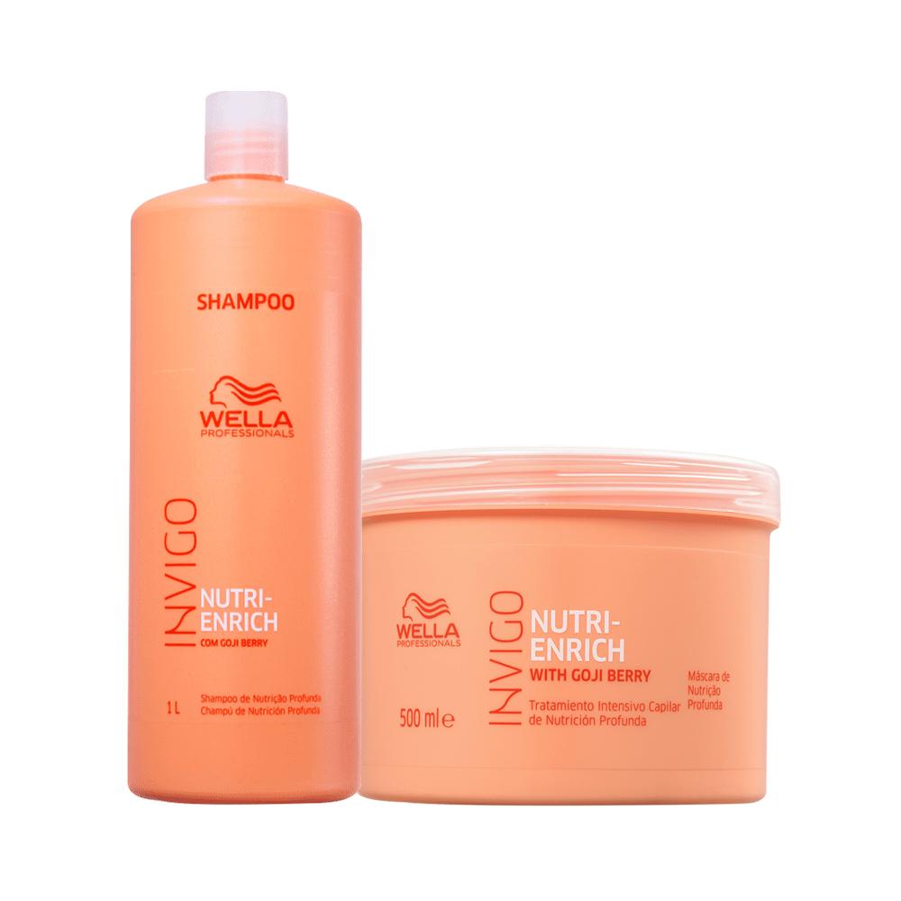 Kit Wella Professionals Invigo Enrich Profissional - Shampoo e Máscara - Beauty
