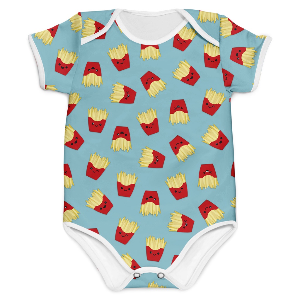 Body Bebê Unissex Batata Frita MiniBoo Proteção Solar 50+