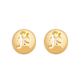 Brinco Fé Feminino Amoeto Semijioia Banho Ouro 18k