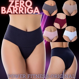 Kit 5 Calcinha Cintura Alta Cós Duplo lisas Lingerie De Qualidade segura barriga Power fit...