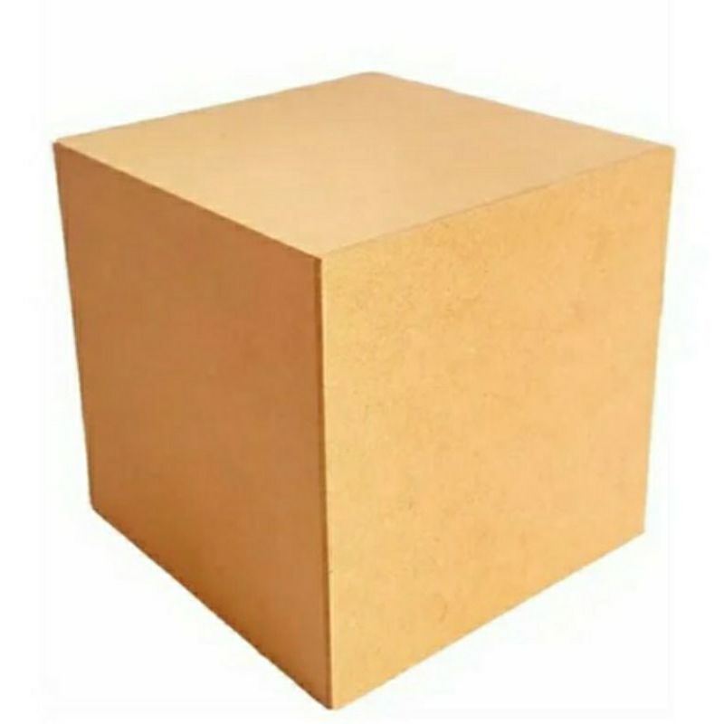 20 Cubos Liso MDF Cru 10x10x10