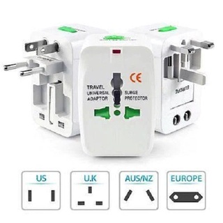 Adaptador Tomada Universal Internacional Uk Eua Europa Asia Para Viagem Bivolt LEY-202