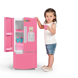 Geladeira Infantil FROST FUN de Brinquedo Rosa 80cm de altura - Ta Te Ti