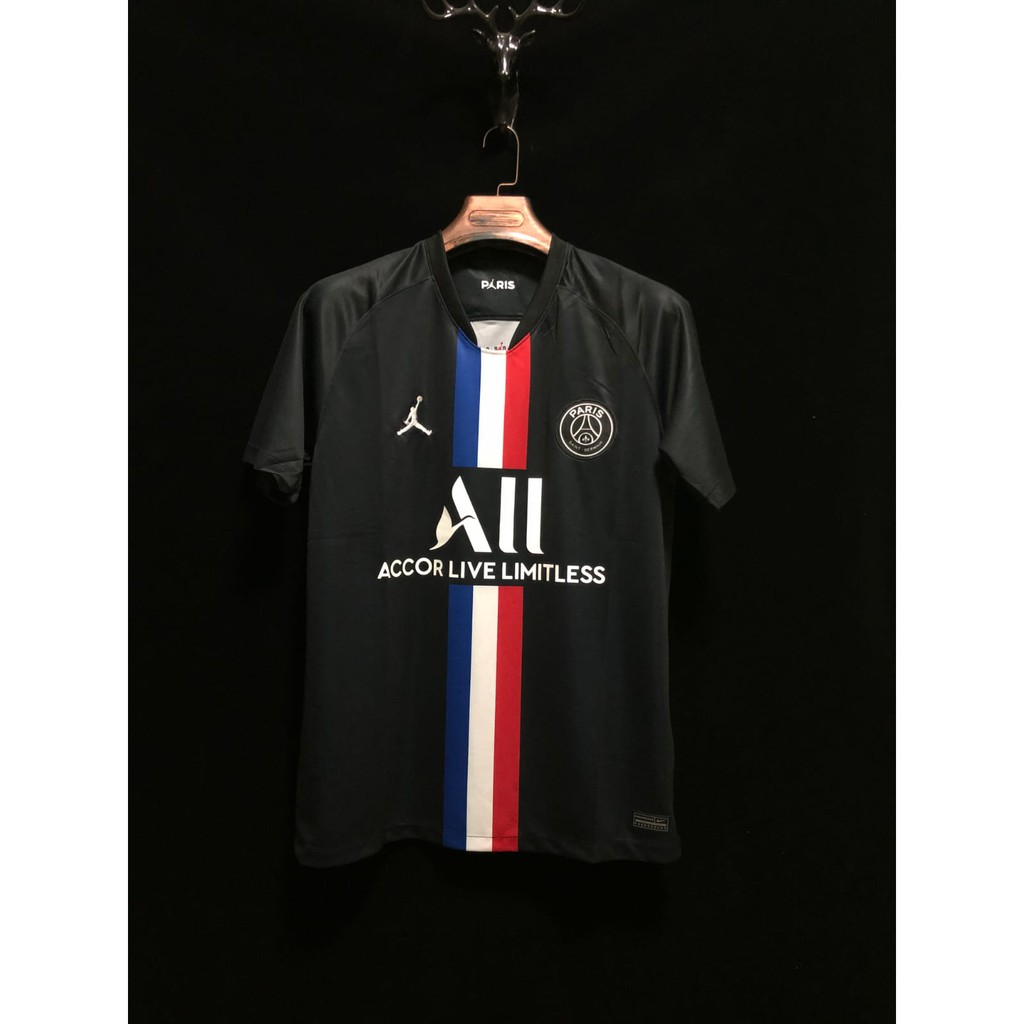 Camisa Psg Edicao Jordan Preta 19 20 Shopee Brasil