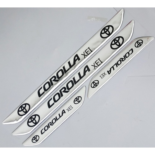Protetor Soleira 4 Porta Relevo 3d Carro Toyota Corolla Xei