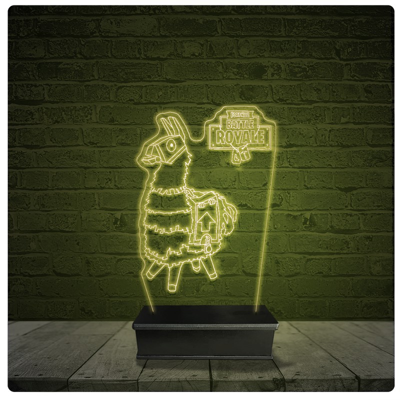 Led Luminária Acrílico Abajur - Fortnite Personagem Jogo 06