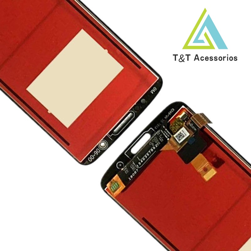 Tela frontal touch display aro para moto one vision xt1970 escorrega