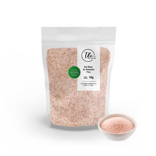 Sal Rosa do Himalaia Fino 1 kg (100% Puro, Original) TLC Tudo Low Carb